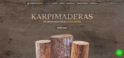 ¡Diseño web para la industria de la madera!