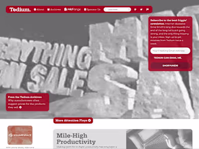 Tedium: The Dull Side of the Internet