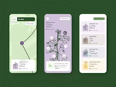 Product Design — Digital Platform Exploring Tree Trails