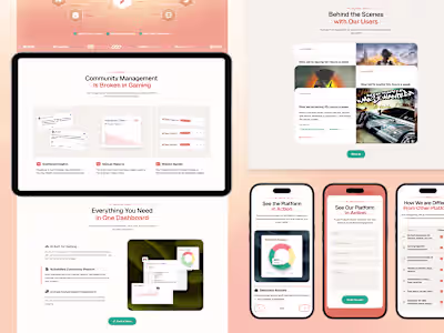Redesigned a SaaS website to