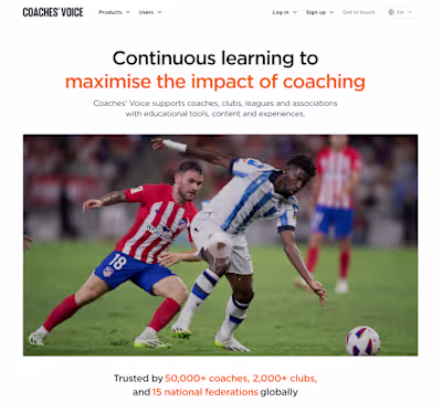 WordPress Theme Development & Custom Blocks for Coaches' Voice