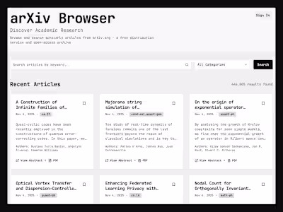 arXiv Browser Research Site