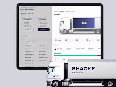 Shaoke - Logistics Application Design :: Behance