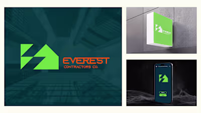 Contractor logo design I construction brand identity 