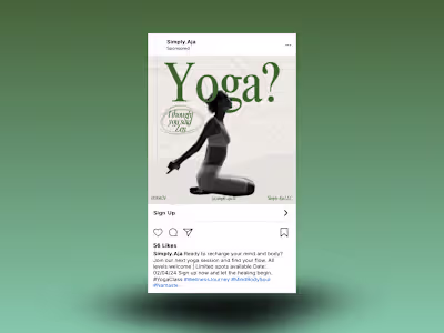Find Your Flow: Yoga Session Promo Design