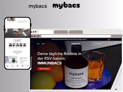 Shopify Storefront Redesign for Mybacs