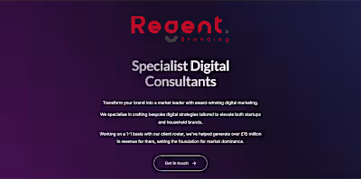 Regent branding company official website.