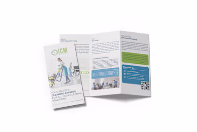 Cleaning Services Company fold brochure