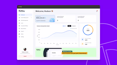 Invoicing for Businesses / Main Dashboard :: Behance