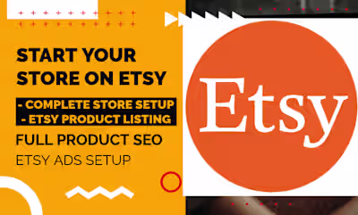 I will set up your etsy shop, print on demand, etsy store