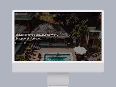 Luxury Real Estate UI UX| Figma| Framer| Webflow