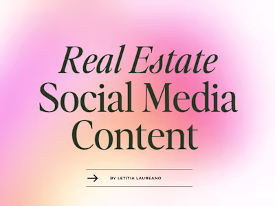 Real Estate Social Media Content Samples