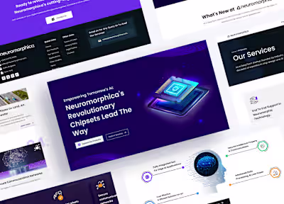 Chipset Manufacturer Website UI/UX Design