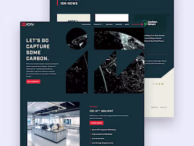 ION Clean Energy -  Webflow Development