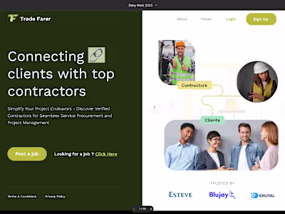Wix Business Contractor Listing
