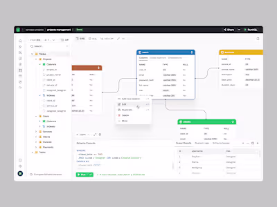 Database Management Dashboard