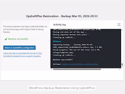 WordPress Security Hardening and Backup