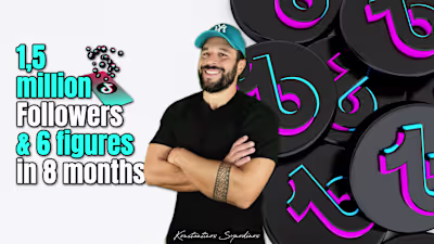 0 to 1.5 million followers in 8 Months on TikTok