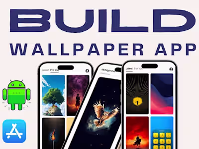 I will made wallpaper app for android and ios using flutter