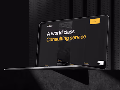 Citra Consulting Agency Framer Website Template