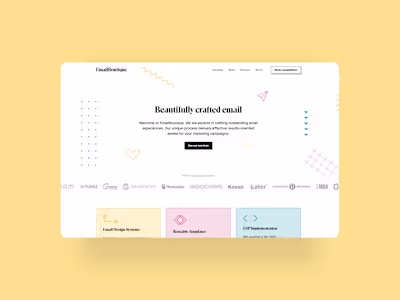 Email Boutique Portfolio Website