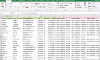 Data Entry in Excel