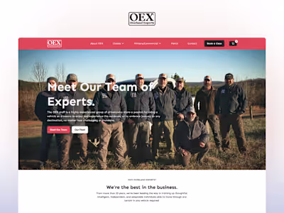 Overland Experts · Website design & development in Webflow