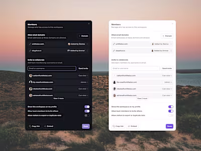 Invite members — Untitled UI