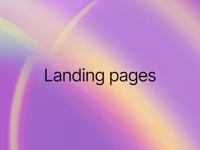 Multiple landing pages
