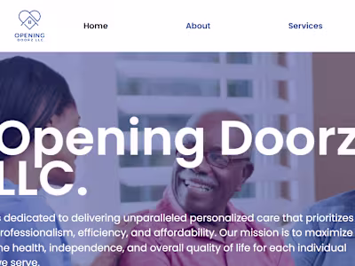 WordPress Website Design For Opening Doorz LLC.