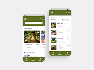 App and design system for Native Woodland Trust