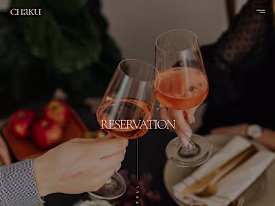 Chaku Restaurant: Brand + Web Design