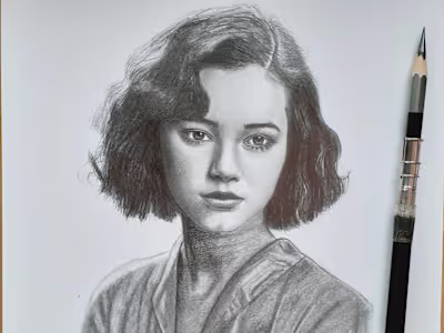 Draw Pencil sketch portrait 