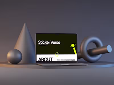 Sticker Verse Product Catalogue Design