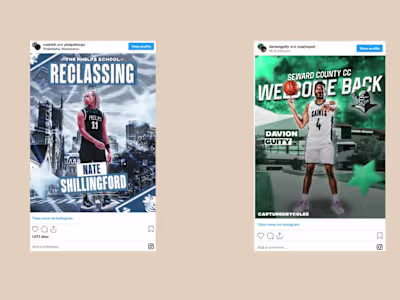 Sports Graphic Design for Top U.S. Athletes