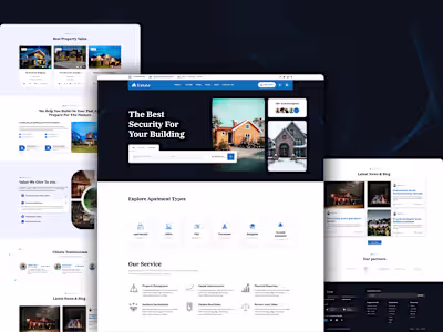 Real Estate website on Behance