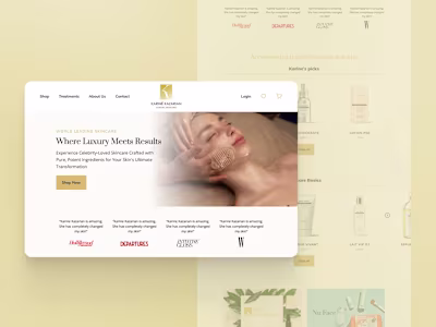 Kariné Kazarian: Luxury Skincare Website Redesign