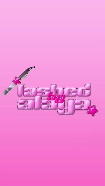 LASHED BY ALAYA 3D Logo Development + Branding