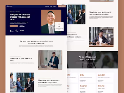 Lawyer Website | Web Dev + UI Design