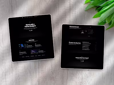 Here is my portfolio done already on @Framer i tried to make...