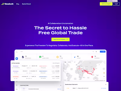 Beebolt shipping container web app