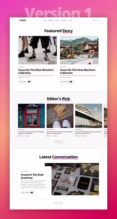 Articles/Blogs Website