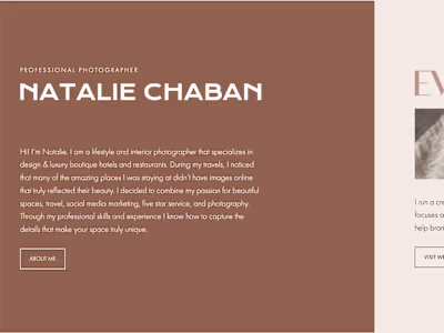 Natalie Chaban Website Copy