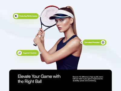 FitPeak — Premium Tennis Brand Website UI/UX Design