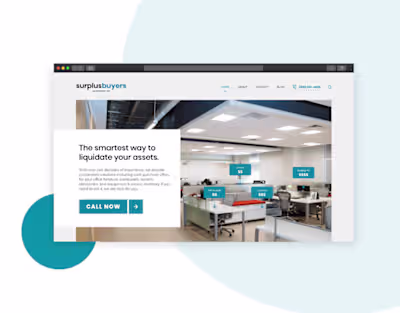 A Website Design for a Liquidation Company. :: Behance