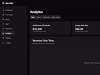 Servitor - Modern POS System for Restaurants