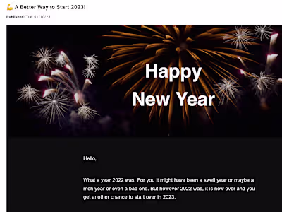 Season Greeting Email