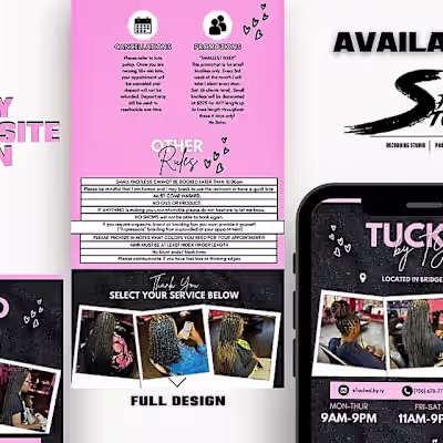 ArtBySpazz LLC on Instagram: “Acuity Booking Site Design | Tuck…