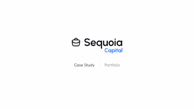 Sequoia Capital – Portfolio Tracking Dashboard UI/UX Case Study