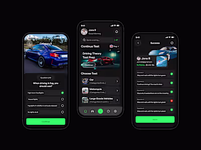 Car Driving Mobile  App